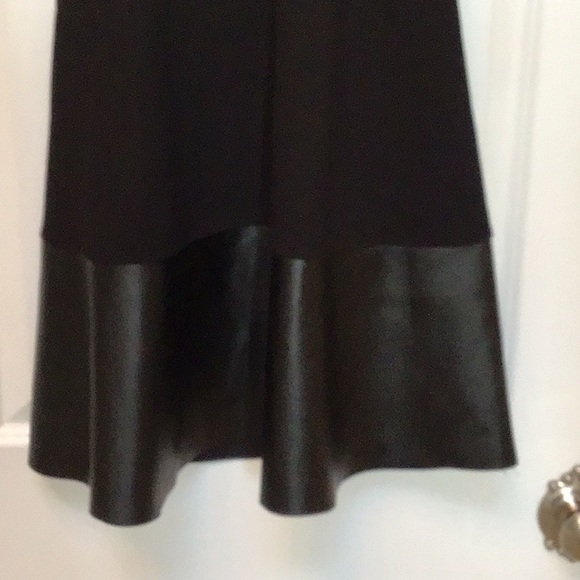 Black Cotton leather Dress - Picture 2 of 5
